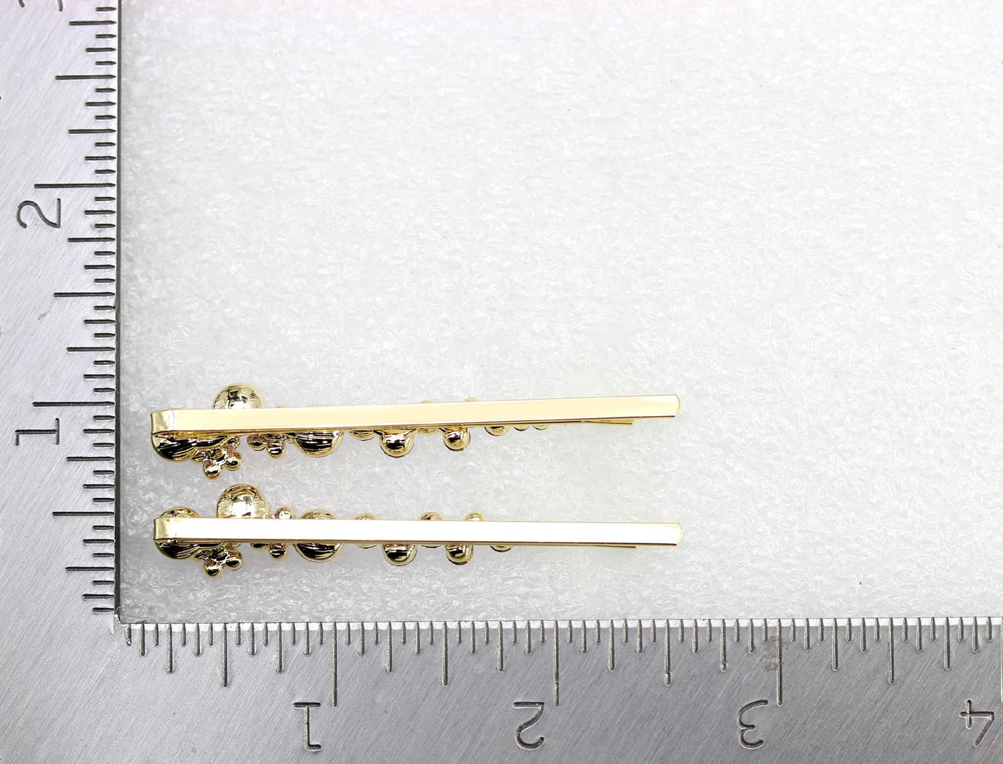 Faship A Pair Of Burgundy Premium Rhinestone Crystal Floral Hair Clips Pins 2 Pcs