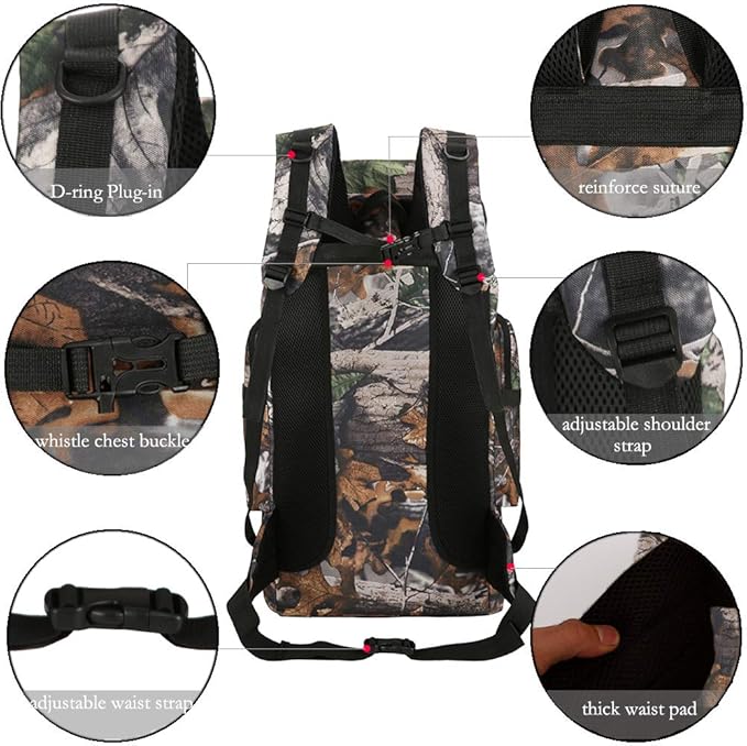 Hiking Backpack for Men 70L/100L Camping Backpack Military Rucksack Molle 3 Days Assault Pack for Climbing