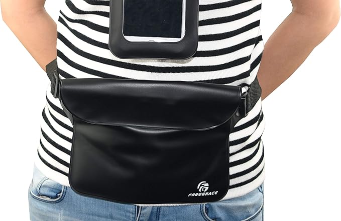 Waterproof Pouches with Waist Strap / Pouch Case Bundle Set- Keep Your Phone & Valuables Dry and Safe - Waterproof Dry Bags for Boating Swimming Snorkeling Kayaking Beach Water Parks Pool