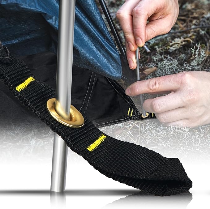 Waterproof Camping Tent Tarp PU 3000, Multifunctional Ultralight Tent Footprint with Drawstring Carrying Bag for Picnic, Hiking, Backpacking, Hammock, Beach