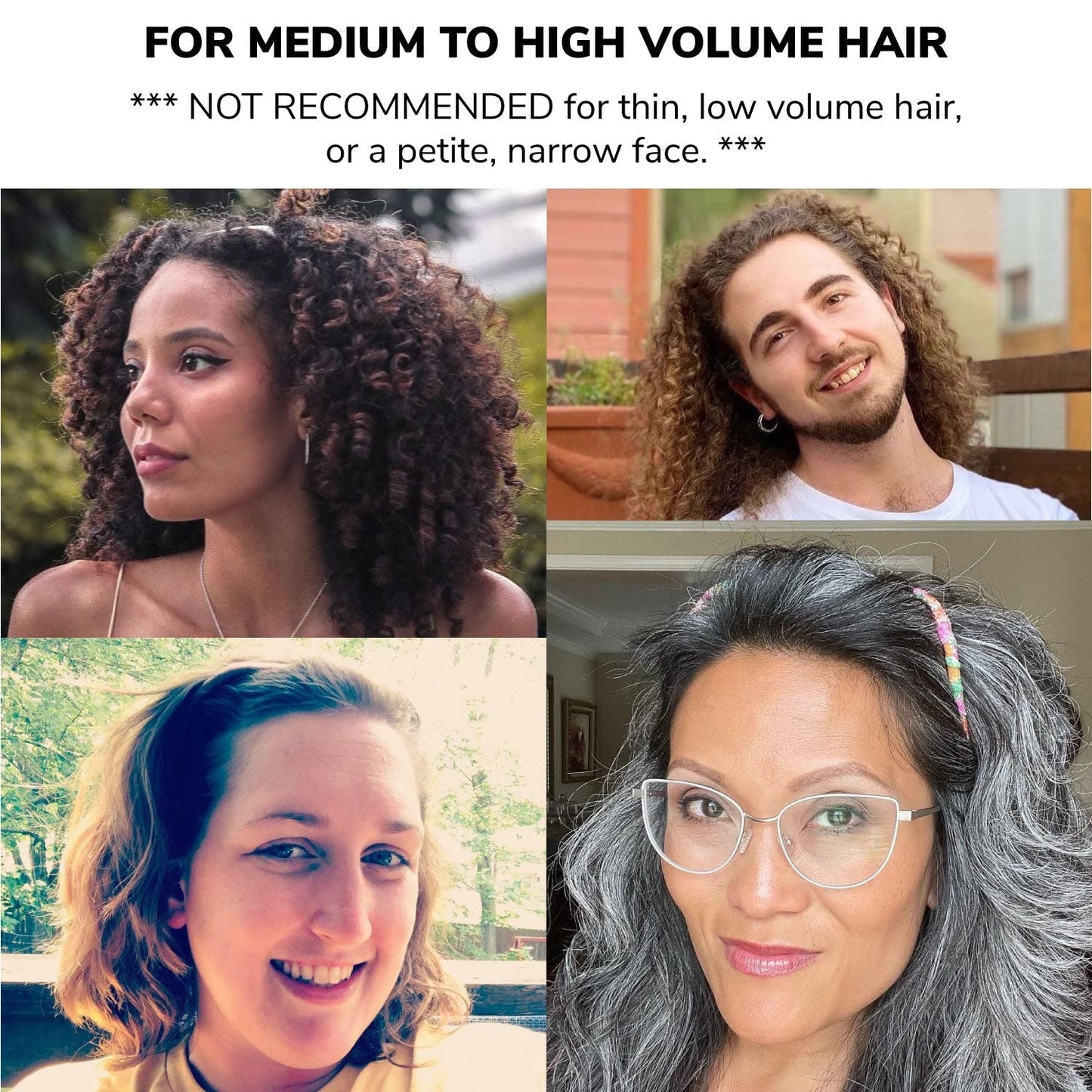 Curly Thick Hair Headband by Zazzy Bandz (Made in USA): The Viral Headband - Large Glasses Headbands - Sunglasses Headband (Twin-Pack: Relaxed, Olive)