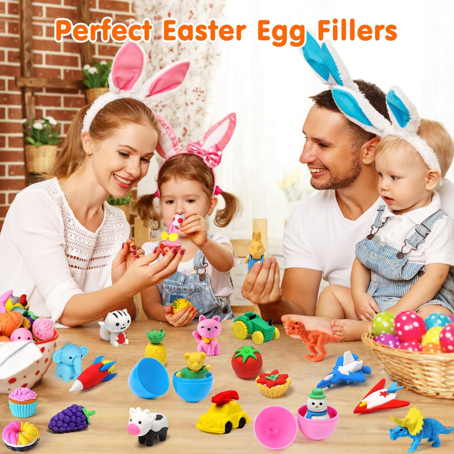 Palmatte 140PCS Mini Animal Erasers Bulk Kids Prizes Treasure Box Toys Classroom Rewards Teacher Must Haves Desk Pets Back to School Supplies Random Eraser Party Favors Kids Toys Gifts Pinata Stuffers