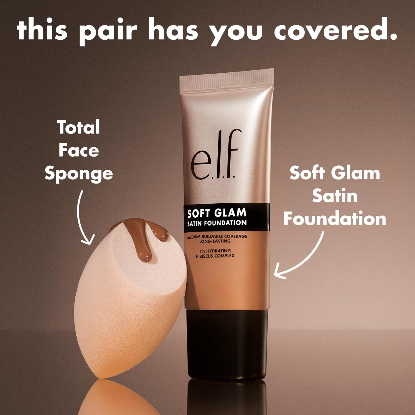 e.l.f. Soft Glam Foundation, Medium Coverage, Long-Lasting & Buildable Foundation For A Smooth, Satin Finish, Vegan & Cruelty-Free, 11 Fair Neutral
