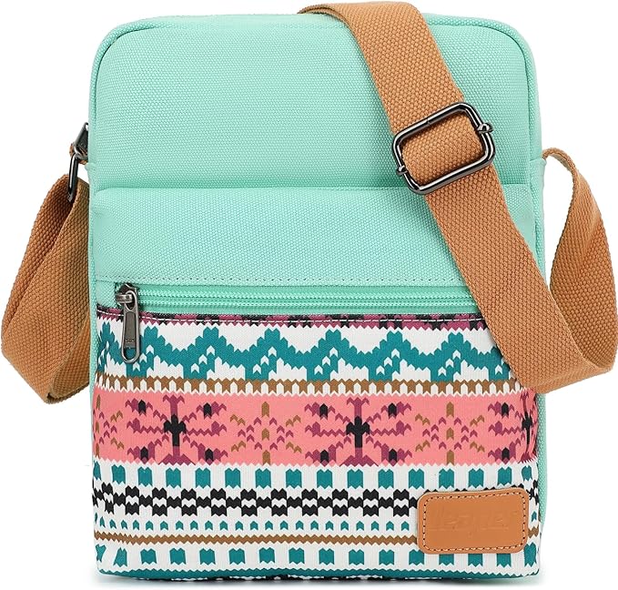 Leaper Girls Crossbody Purses for Kids 2 PCS Cross Body Bag Women Messenger Bag Girls Canvas Bag Cross Body Purse Set