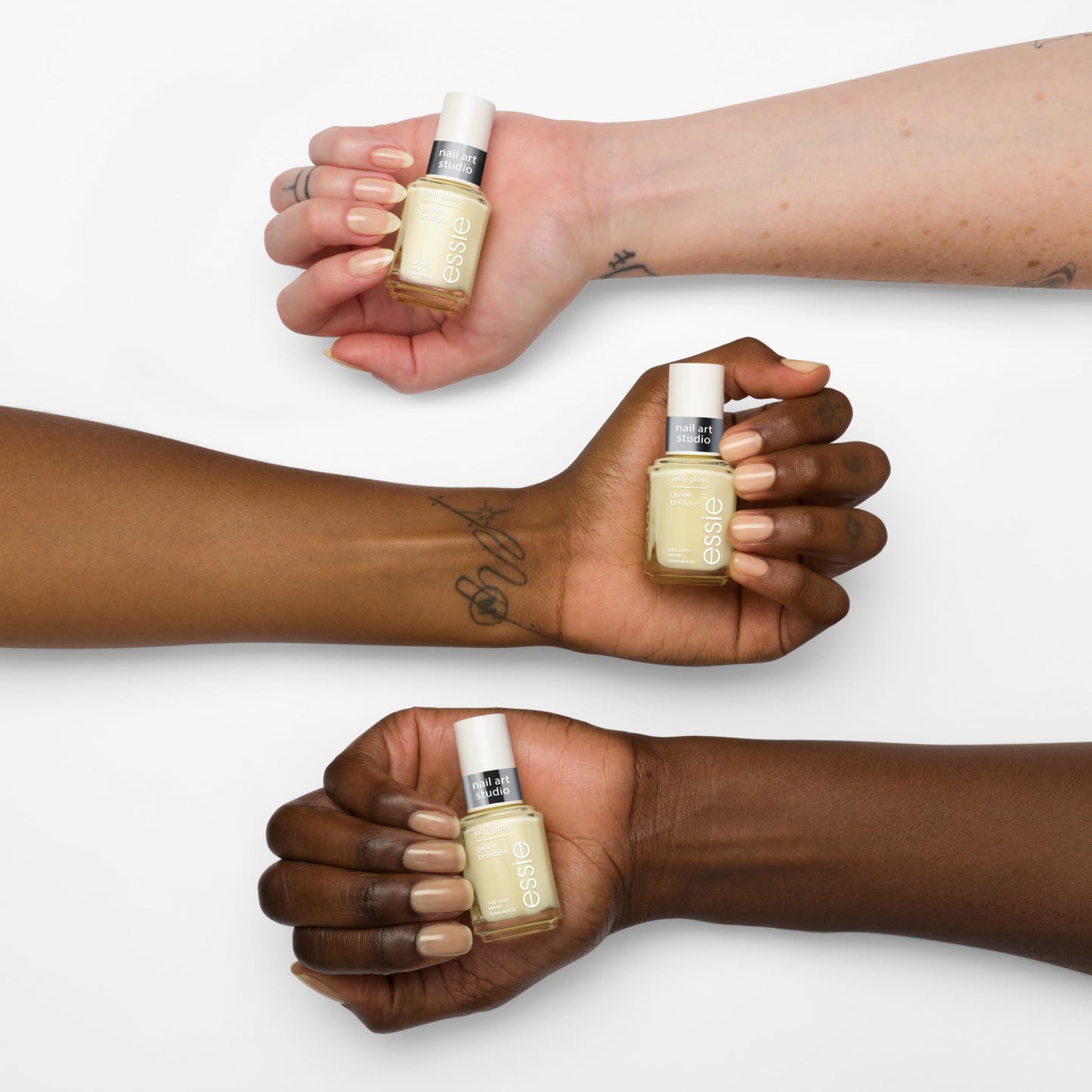 essie Nail Art Studio Jelly Gloss Polish, Vegan, Sheer Yellow Nail Polish, Buttercup Jelly, 0.46 Fl Oz