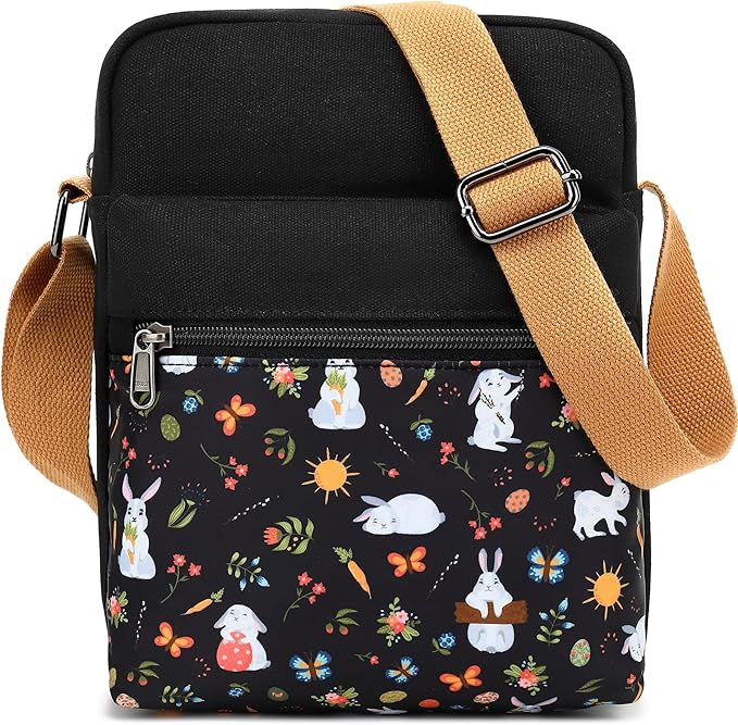 Leaper Girls Crossbody Purses for Kids 2 PCS Cross Body Bag Women Messenger Bag Girls Canvas Bag Cross Body Purse Set