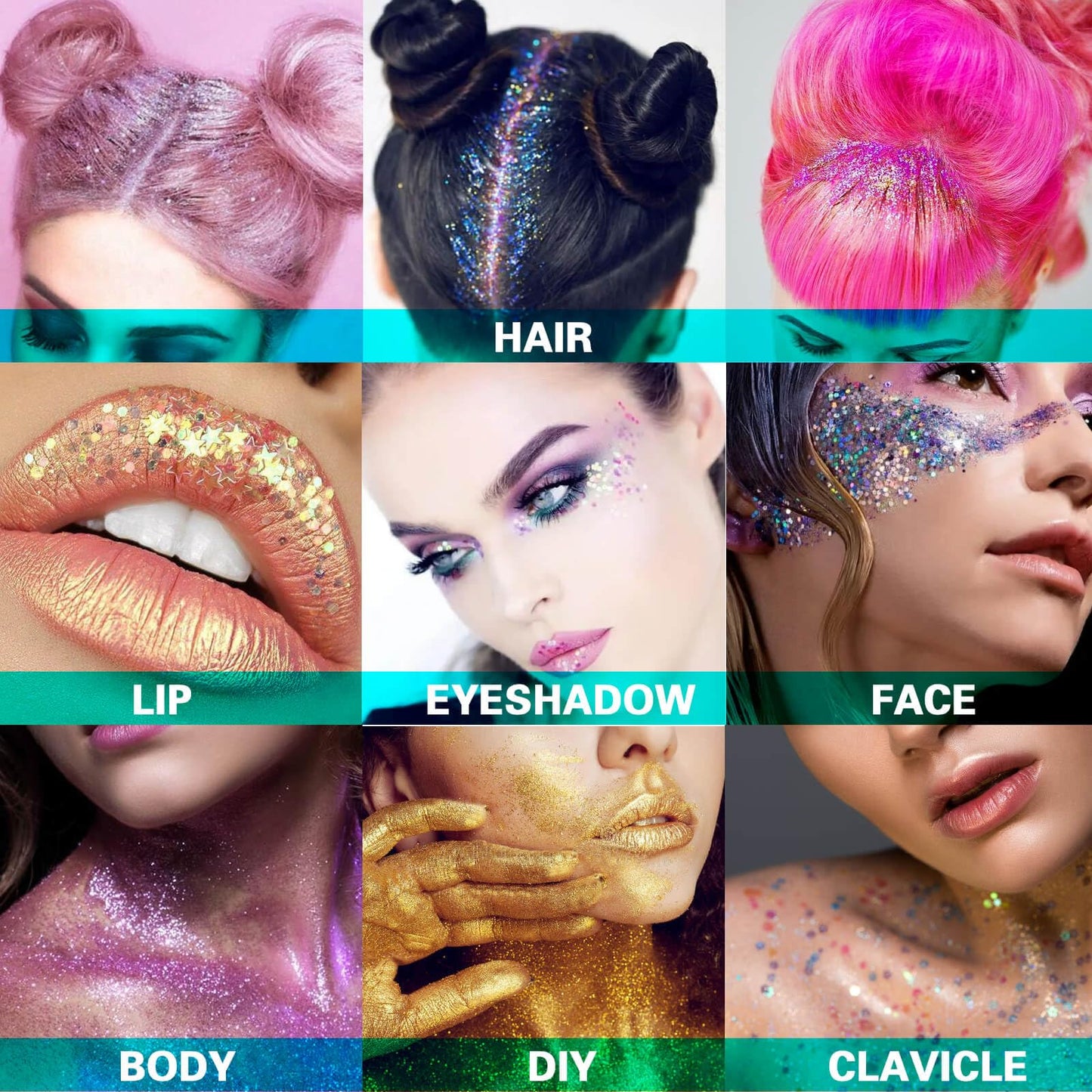 Paminify Silver Mardi Gras Out for Women Face Glitter Gel,Carnival Rave Accessories,Singer Concerts Body Glitter, Music Festival Hair Sequins Face Glitter Paint Makeup,50ML