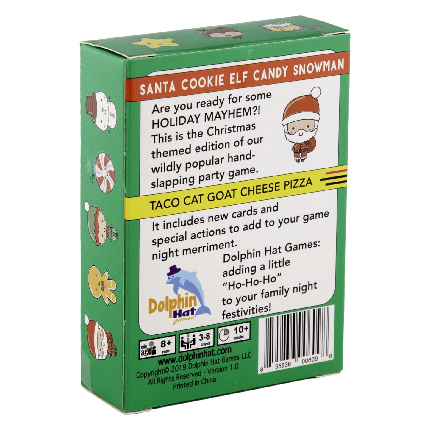Santa Cookie Elf Candy Snowman Card Game – by Taco Cat Goat Cheese Pizza – Holiday Party Card Game – Great Stocking Stuffer – Fun for Kids, Teens, Adults and Family - 10 Min Ages 7+