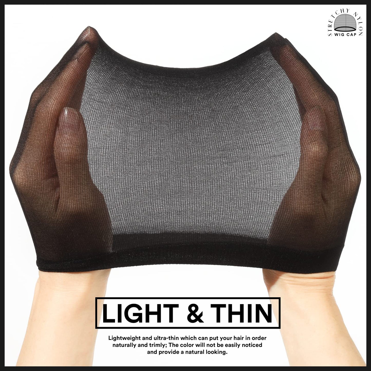 Teenitor Wig Cap,Black Wig Cap 20 Pieces Wig Caps, Black Stocking Caps, Stretchy Nylon Wig Stocking Caps for Women