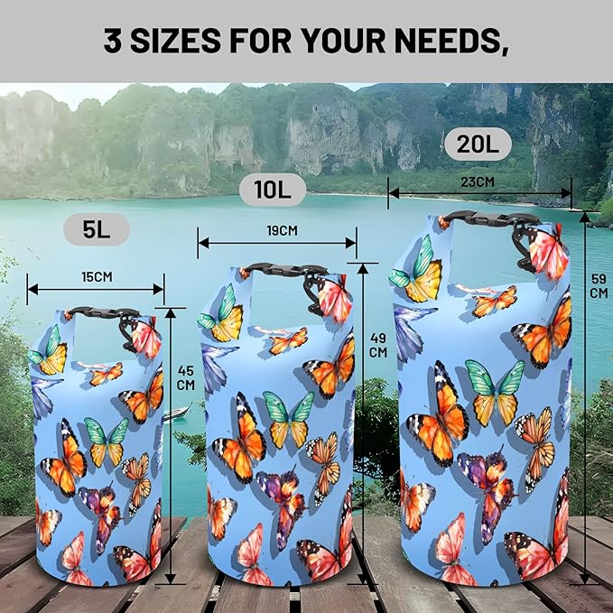 Waterproof Dry Bag,Roll Top Waterproof Backpack 2L/5L/10L/20L/30L/40L Floating Lightweight Bags for Kayaking, Boating, Fishing, Swimming Camping