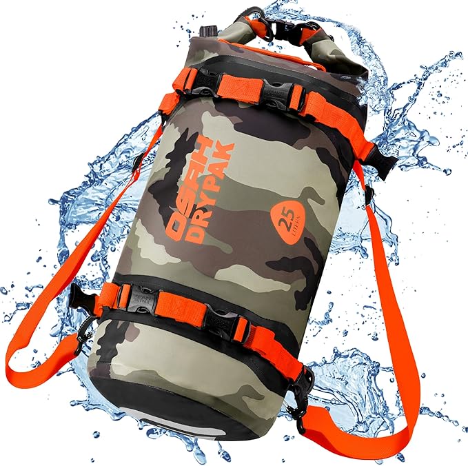 Waterproof Dry Bag - Motorcycle Luggage Tail Bag with Straps for Back Seat, Roll Top Lightweight Waterproof Backpack Sack for Travel, Swimming, Boating, Kayaking, Camping and Beach