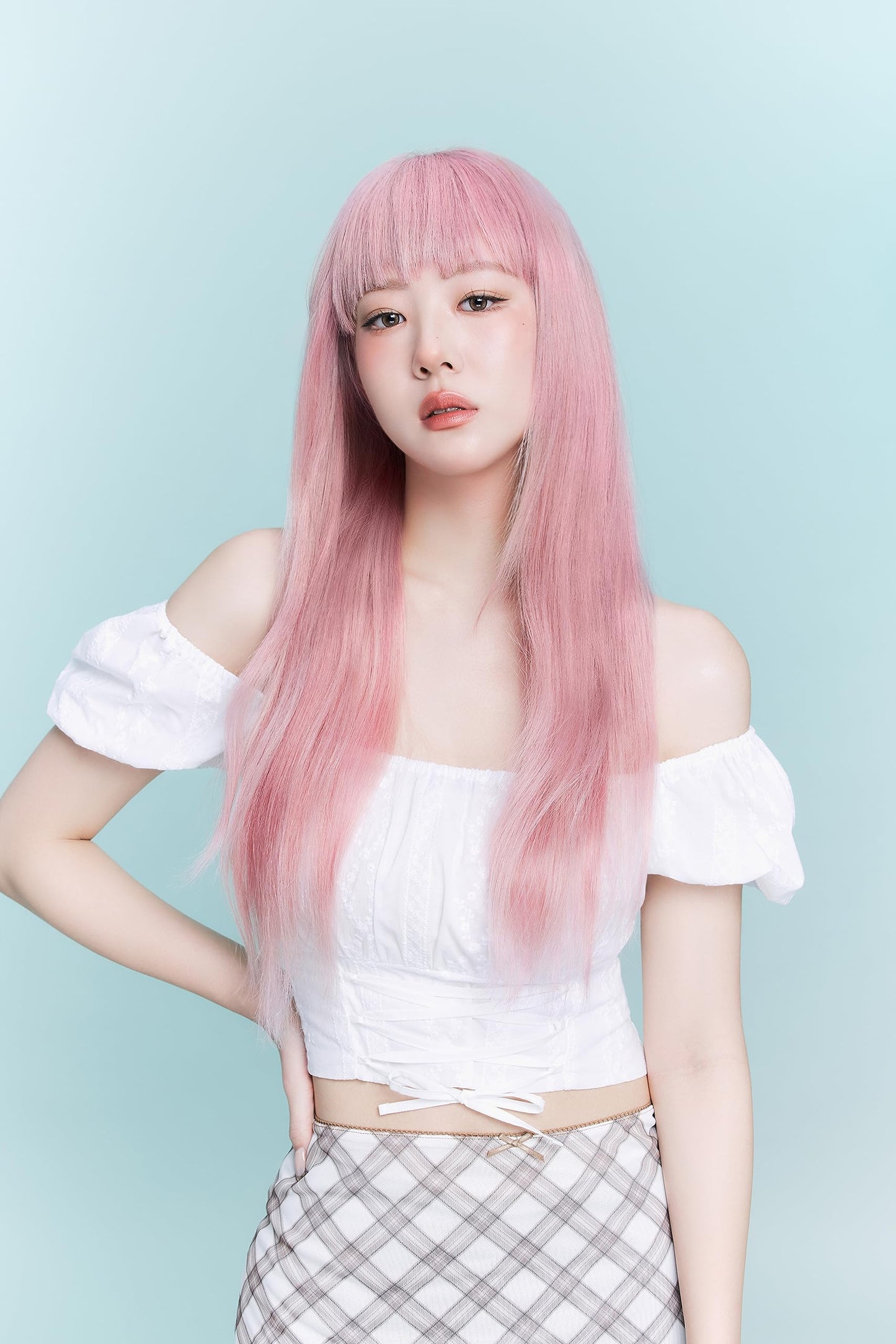 eZn Pudding Hair Dye Ammonia Free Semi-Permanent Self Hair Dye DIY Kit included contain Keratin Made in Korea Beauty (Pink Toner)