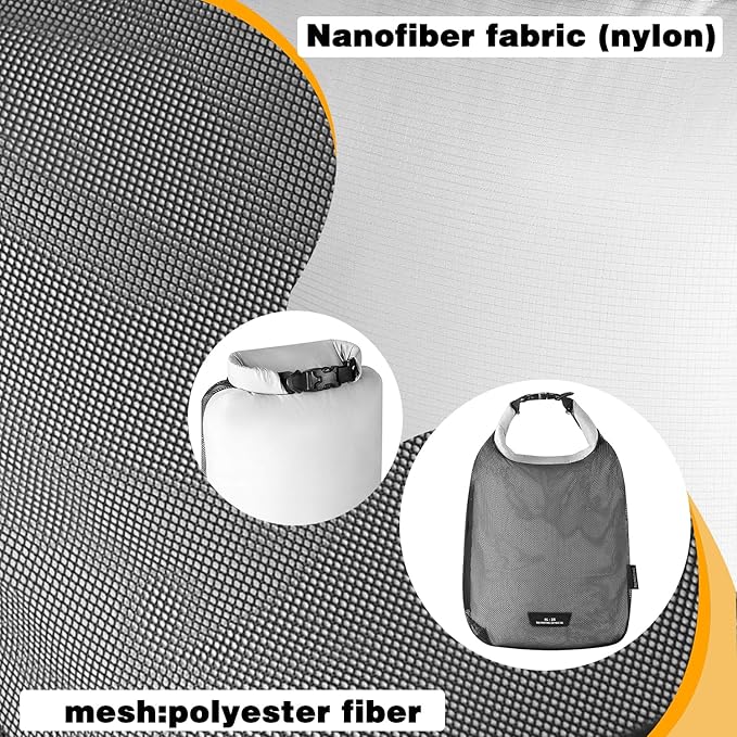 Waterproof dry sack Lightweight Dry Bag Soft and comfortable stuff sacks for backpacking Rafting Boating Camping (Dark bule, 4L 8L)