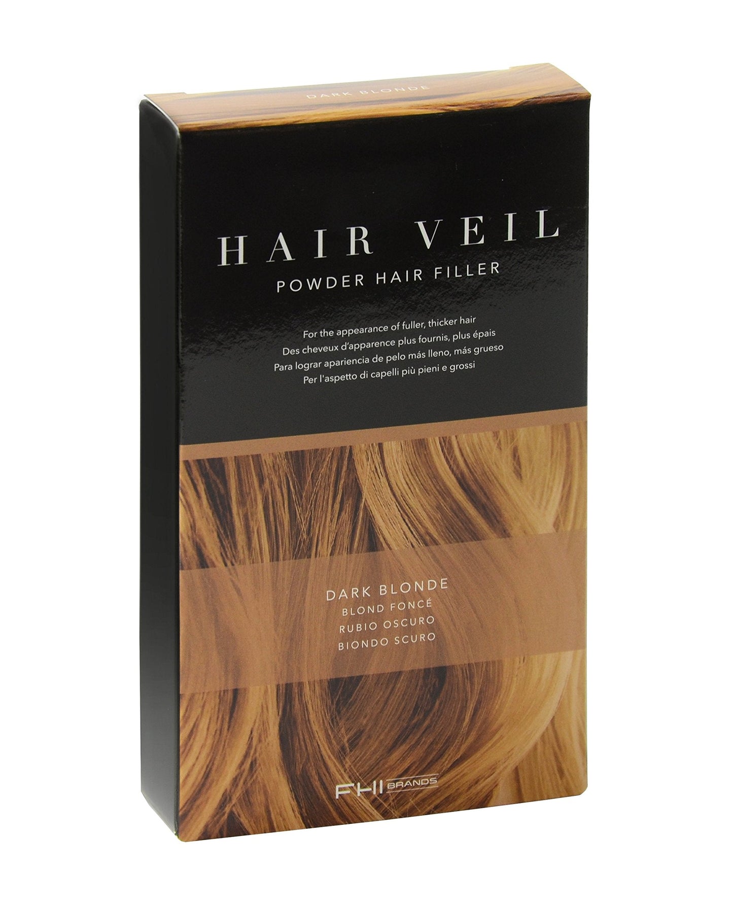 FHI Heat Hair Veil Powder Hair Filler for Fuller, Richer & Thicker Hair, Dark Blonde