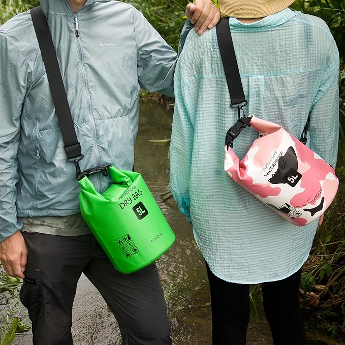 Waterproof Dry Bag Backpack 5L/10L/20L/30L/40L, Roll Top Floating Waterproof Storage Bags for Kayaking, Boating, Swimming, Hiking, Camping and Fishing