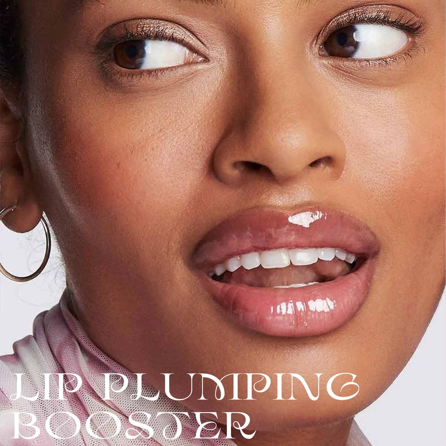 Easilydays Ginger Lip Plumping Booster, Plumping Lip Oil Lipstick with Ginger Extract, Fuller Lips Instantly, Voluminous, Hydrating, High-Shine, Plump & Pout Lip Plumper for Women Girls, #01 Petal