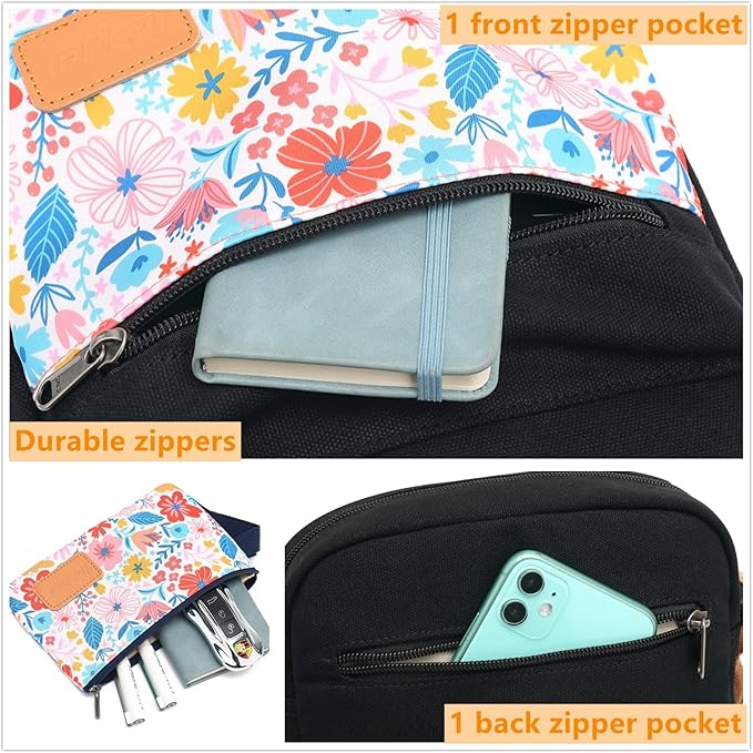 Leaper Girls Crossbody Purses for Kids 2 PCS Cross Body Bag Women Messenger Bag Girls Canvas Bag Cross Body Purse Set