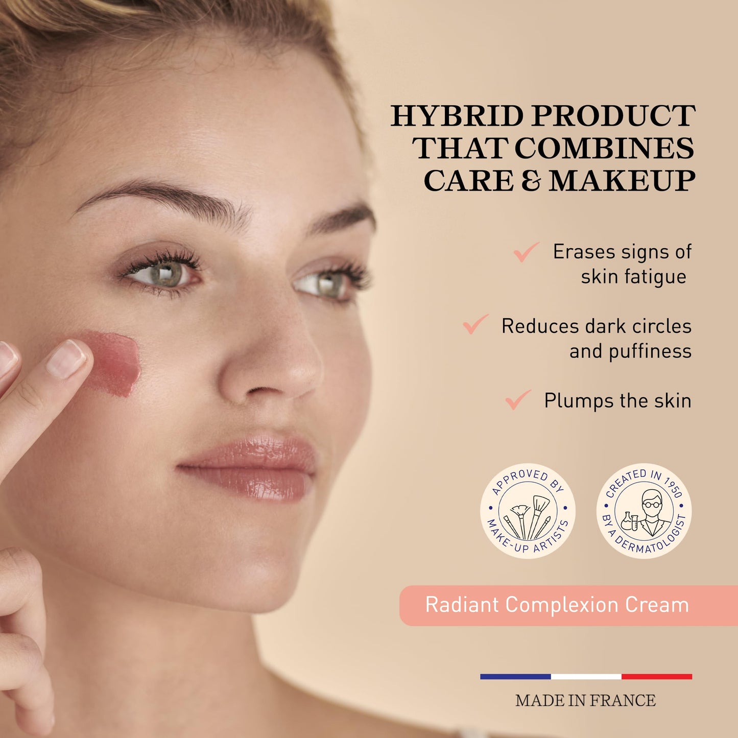 Embryolisse Radiant Complexion Cream. Hydrating and Illuminating Face Cream for Luminous, Glowing Skin - Rose Lumière, 1.01 Fl.Oz.