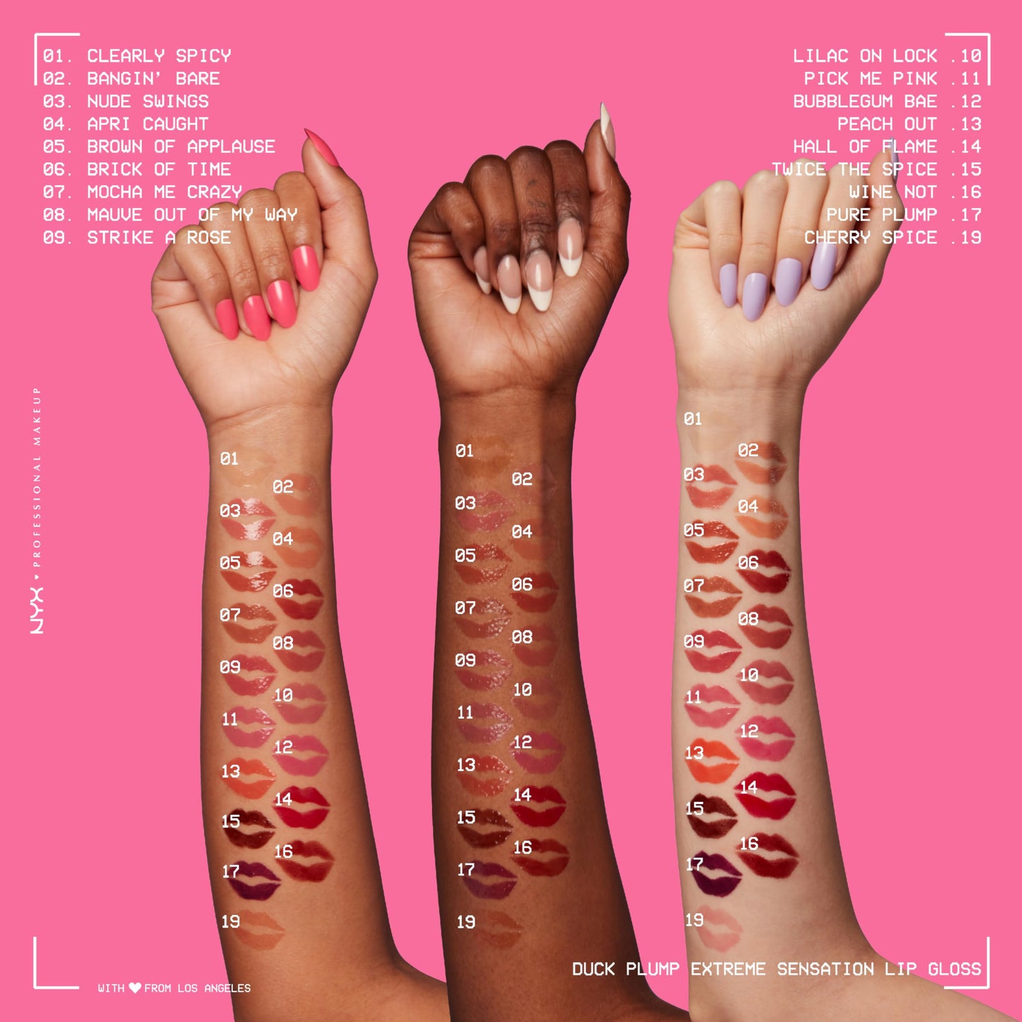 NYX PROFESSIONAL MAKEUP Duck Plump High Pigment Lip Gloss, Lip Plumper Gloss with Spicy Ginger - Mauve Out Of My Way