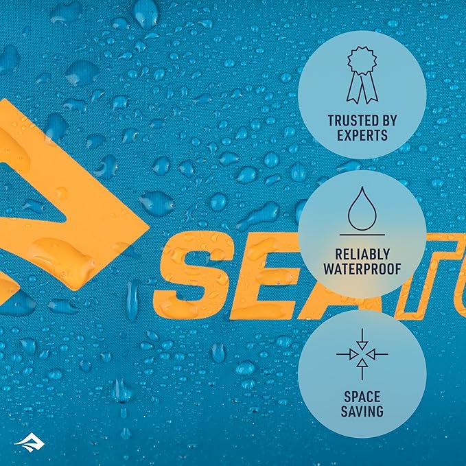 Sea to Summit eVac Dry Bag, Roll-Top Compression Sack, 3 Liter, Beluga Black