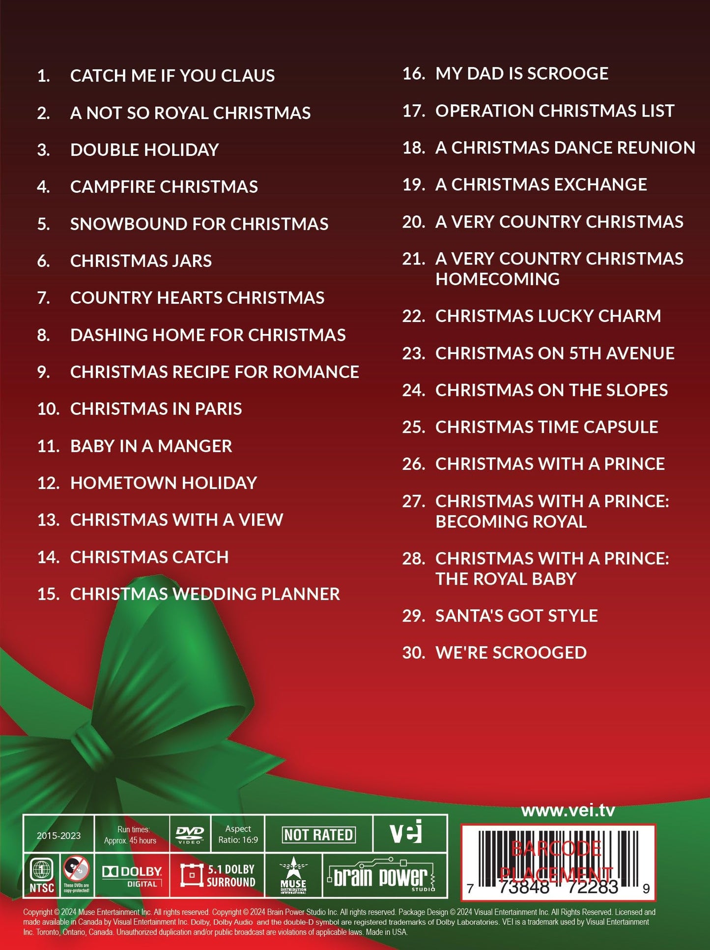 30 Christmas Movies Collection [DVD]