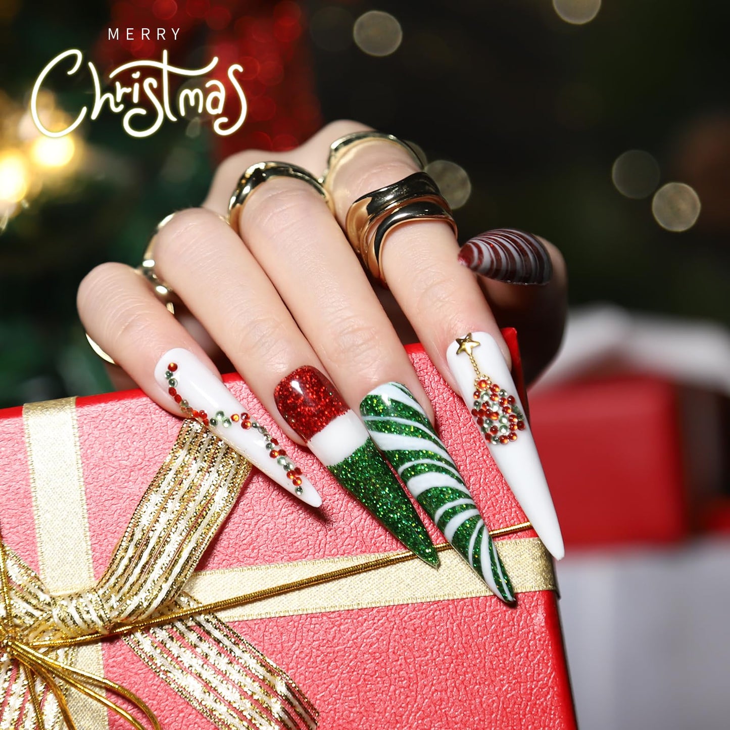 FANDAMEI Nail Art Brushes Set, Nail Art Kit, Nail Design Kit, Nail Art Dotting Pens, Nail Stickers, Butterfly Nail Art Sequins, Nail Foils, Nail Art Flakes Iridescent, Rhinestones For Nails