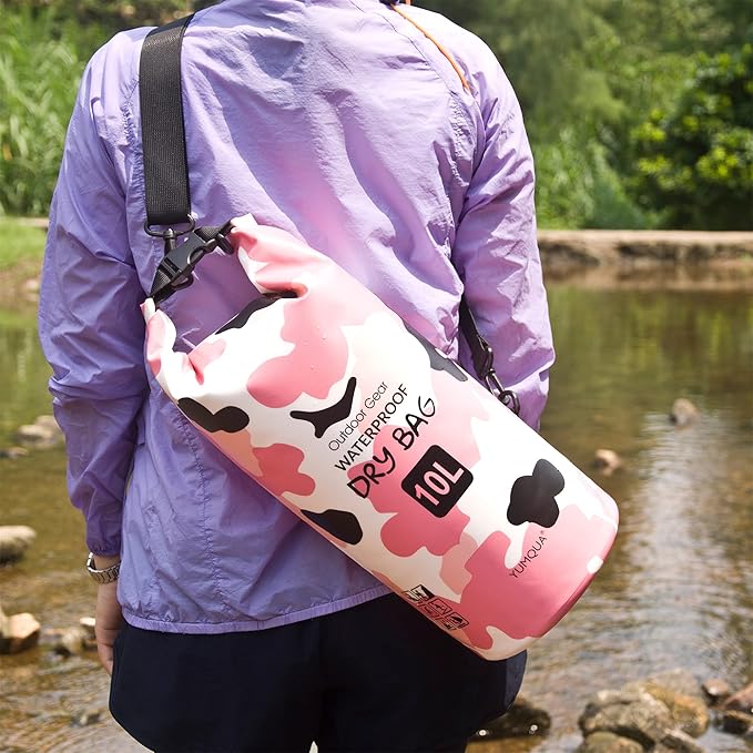 Waterproof Dry Bag Backpack 5L/10L/20L/30L/40L, Roll Top Floating Waterproof Storage Bags for Kayaking, Boating, Swimming, Hiking, Camping and Fishing