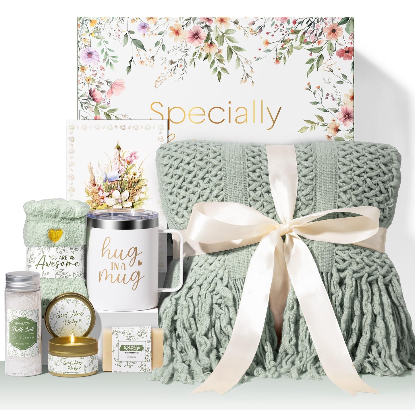Self Care Gifts for Women Get Well Soon Gifts, Birthday Gifts for Women Care Package, Sympathy Gift Baskets Spa Gifts Thinking of You Inspirational Mothers Day Gifts for Mom Her Wife Friend Grandma