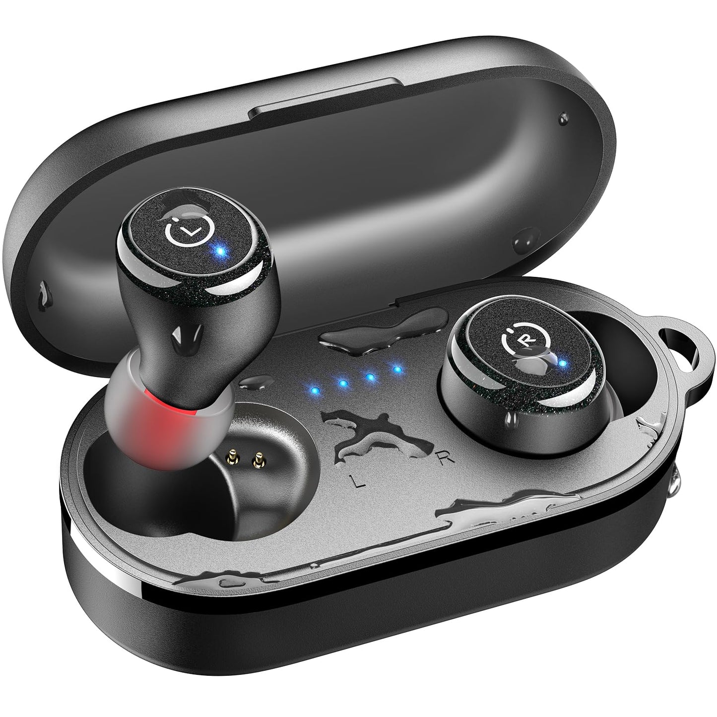 TOZO T10 Wireless Earbuds Bluetooth 5.3 Headphones, App Customize EQ, Ergonomic Design, 55H Playtime, Wireless Charging Case, IPX8 Waterproof Sound in-Ear Headset, 2025 New Version