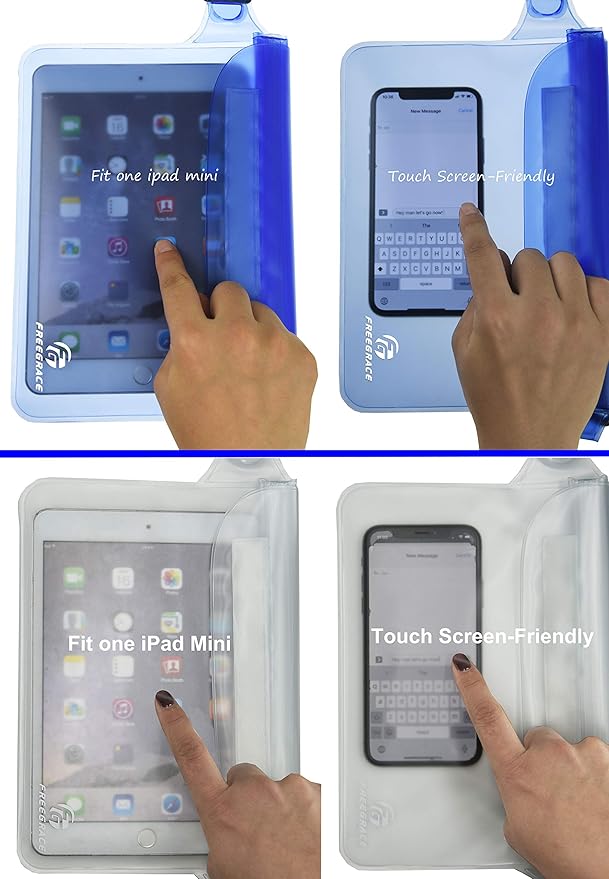 Waterproof Pouches with Waist Strap / Pouch Case Bundle Set- Keep Your Phone & Valuables Dry and Safe - Waterproof Dry Bags for Boating Swimming Snorkeling Kayaking Beach Water Parks Pool