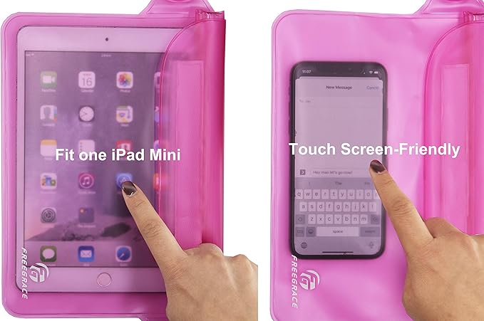 Waterproof Pouches with Waist Strap / Pouch Case Bundle Set- Keep Your Phone & Valuables Dry and Safe - Waterproof Dry Bags for Boating Swimming Snorkeling Kayaking Beach Water Parks Pool