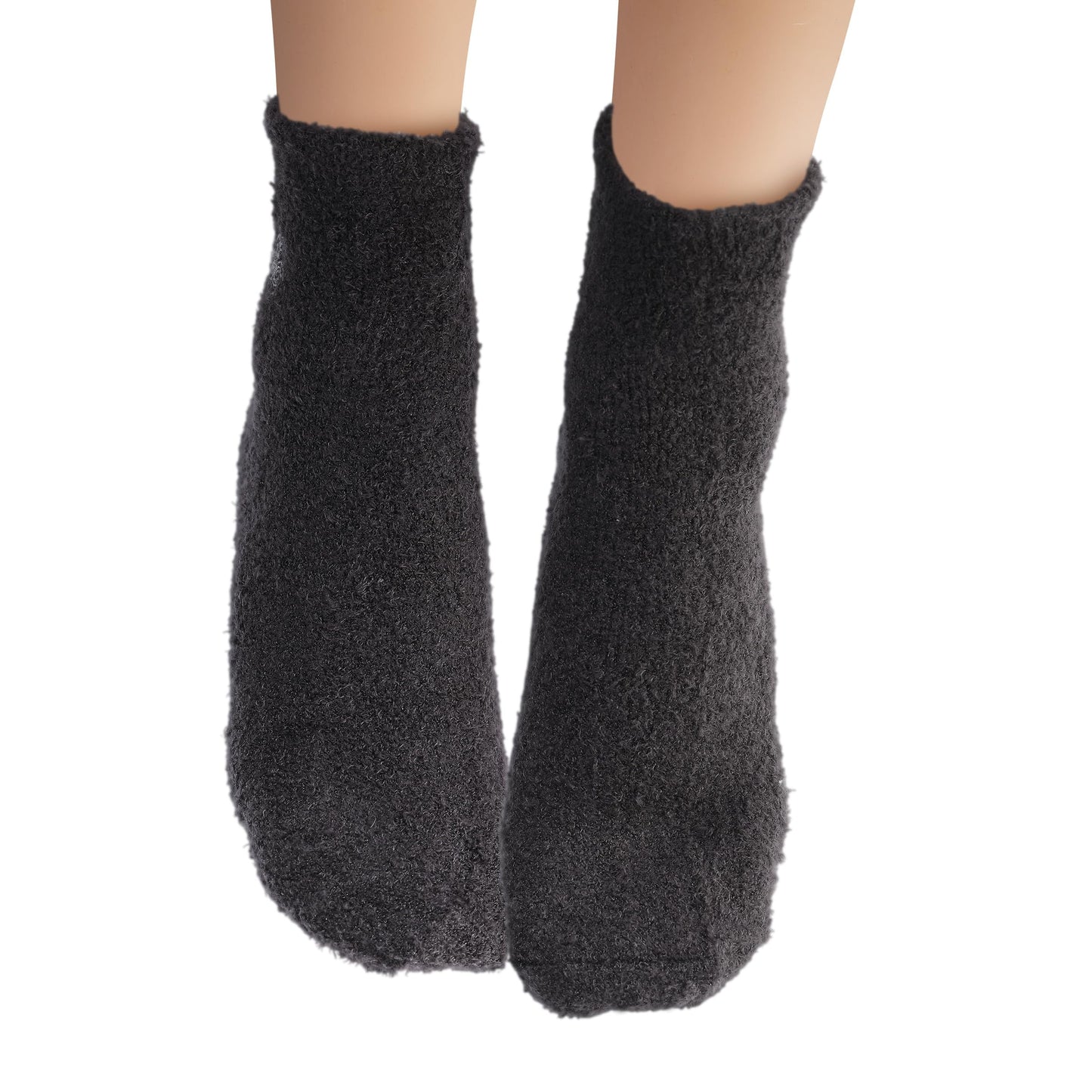 Earth Therapeutics Aloe Socks - Double Pack - Gray/Black (2 Pairs)