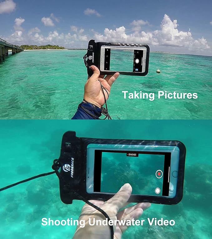 Waterproof Pouches with Waist Strap / Pouch Case Bundle Set- Keep Your Phone & Valuables Dry and Safe - Waterproof Dry Bags for Boating Swimming Snorkeling Kayaking Beach Water Parks Pool