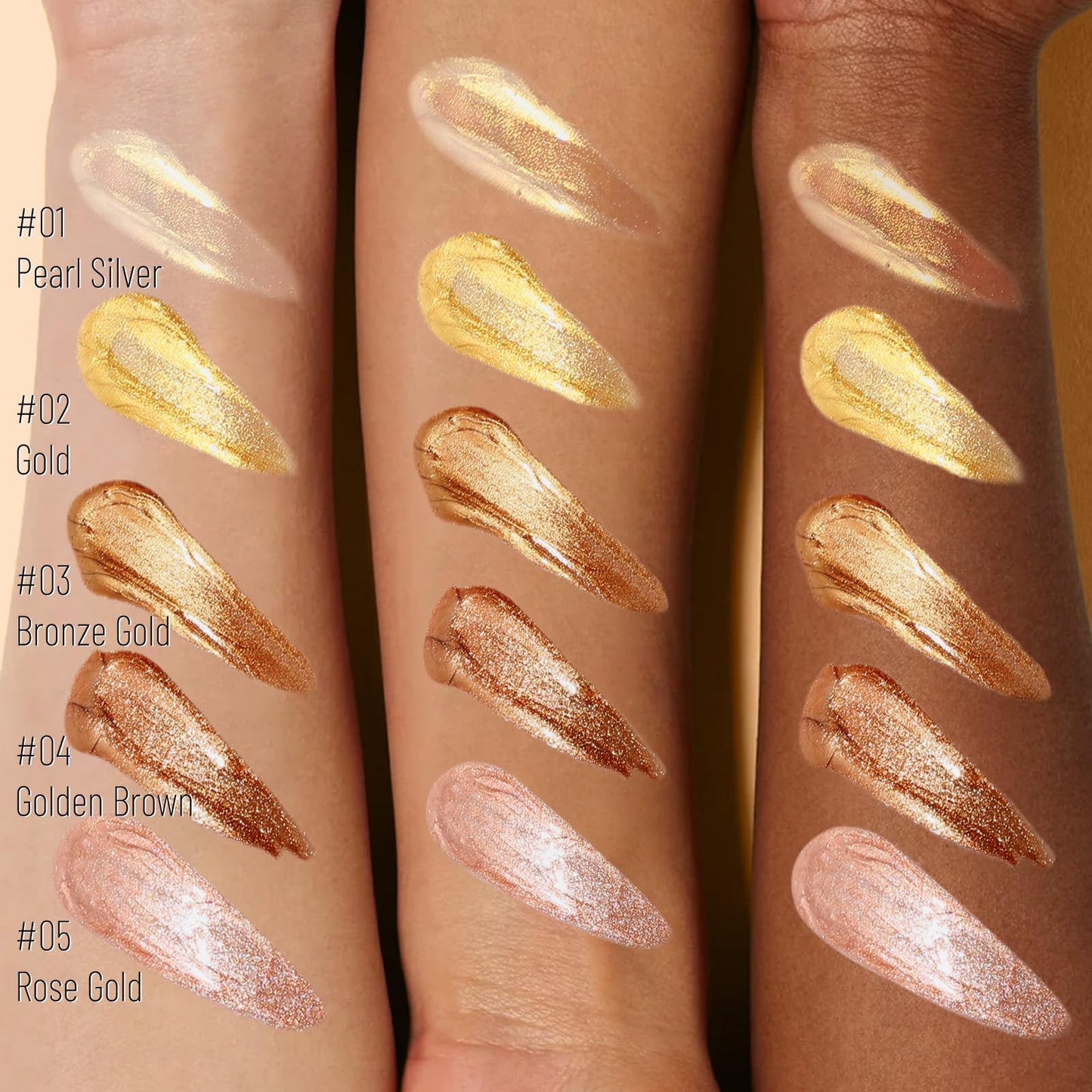 UCANBE Body Shimmer Oil 100ml, Moisturizing Face Body Glow Glitter Oil, Waterproof Shimmering Body Luminizer Liquid Illuminator Highlighter, Tinted Shimmer Body Lotion Glowing Bronzer Makeup(Silver)