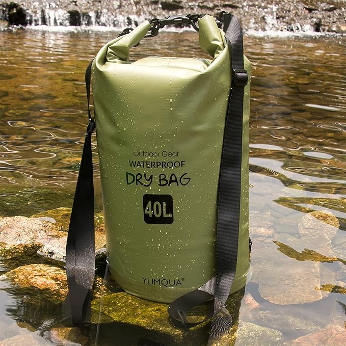 Waterproof Dry Bag Backpack 5L/10L/20L/30L/40L, Roll Top Floating Waterproof Storage Bags for Kayaking, Boating, Swimming, Hiking, Camping and Fishing