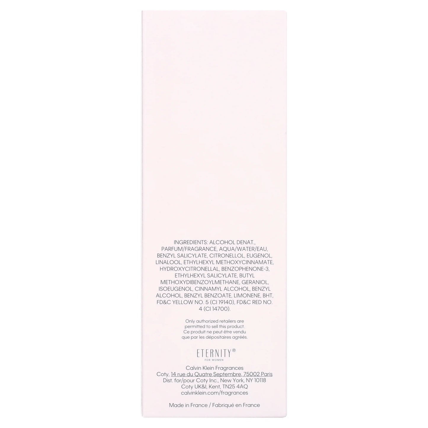 Eternity Eau De Parfum, 3.4Oz, for Women, Scent Floral, 1 Count