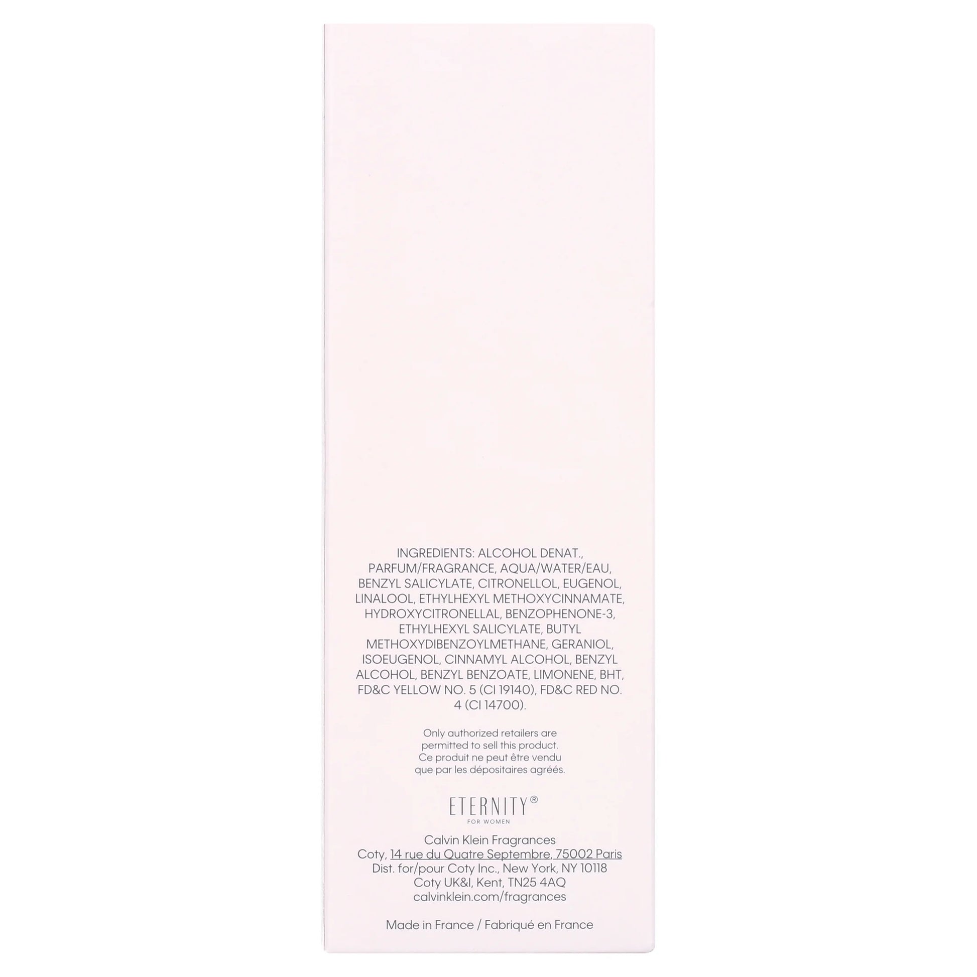 Eternity Eau De Parfum, 3.4Oz, for Women, Scent Floral, 1 Count