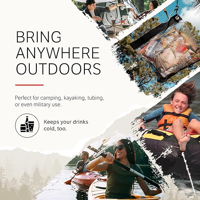 Rodent Proof Bear Bags - Ultralight Stainless Steel Mesh Bag for Camping Food Storage - Sturdy and Rust-Resistant Sack with Lock and Grommet For Easy Hanging