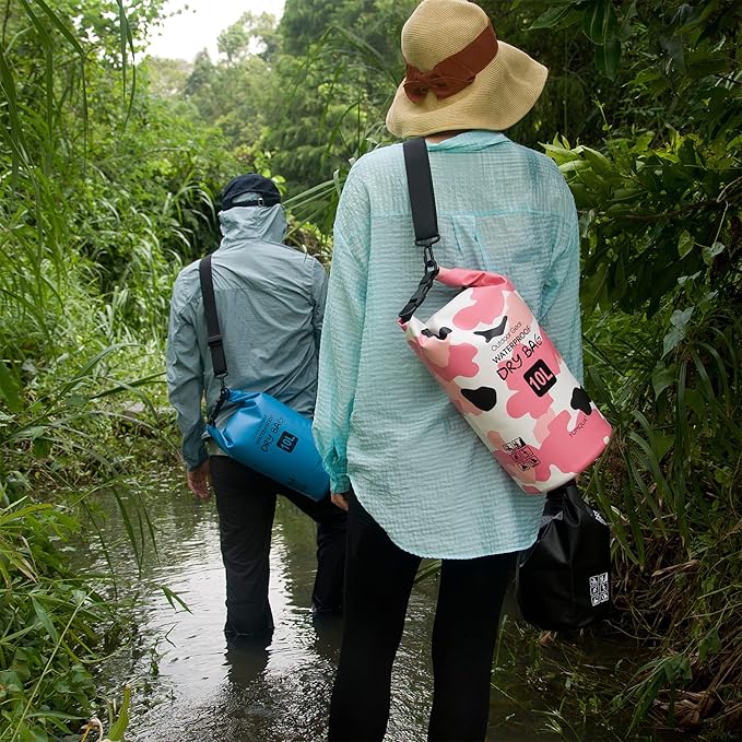 Waterproof Dry Bag Backpack 5L/10L/20L/30L/40L, Roll Top Floating Waterproof Storage Bags for Kayaking, Boating, Swimming, Hiking, Camping and Fishing