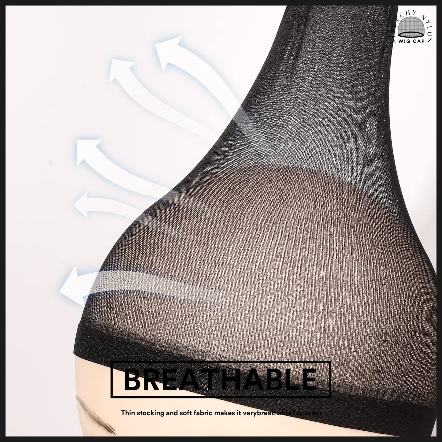 Teenitor Wig Cap,Black Wig Cap 20 Pieces Wig Caps, Black Stocking Caps, Stretchy Nylon Wig Stocking Caps for Women