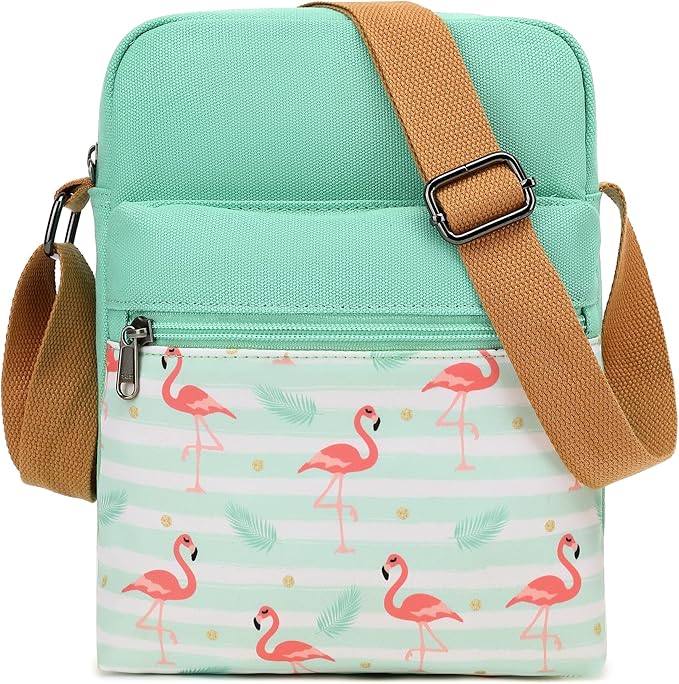 Leaper Girls Crossbody Purses for Kids 2 PCS Cross Body Bag Women Messenger Bag Girls Canvas Bag Cross Body Purse Set