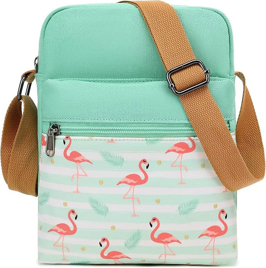 Leaper Girls Crossbody Purses for Kids 2 PCS Cross Body Bag Women Messenger Bag Girls Canvas Bag Cross Body Purse Set