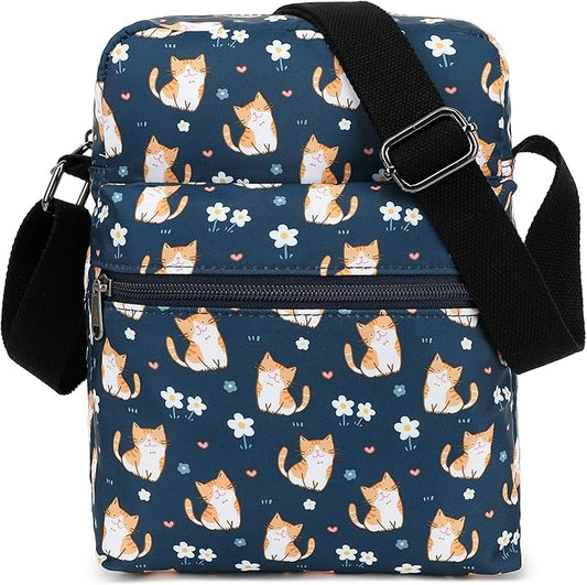 Leaper Girls Crossbody Purses for Kids 2 PCS Cross Body Bag Women Messenger Bag Girls Canvas Bag Cross Body Purse Set