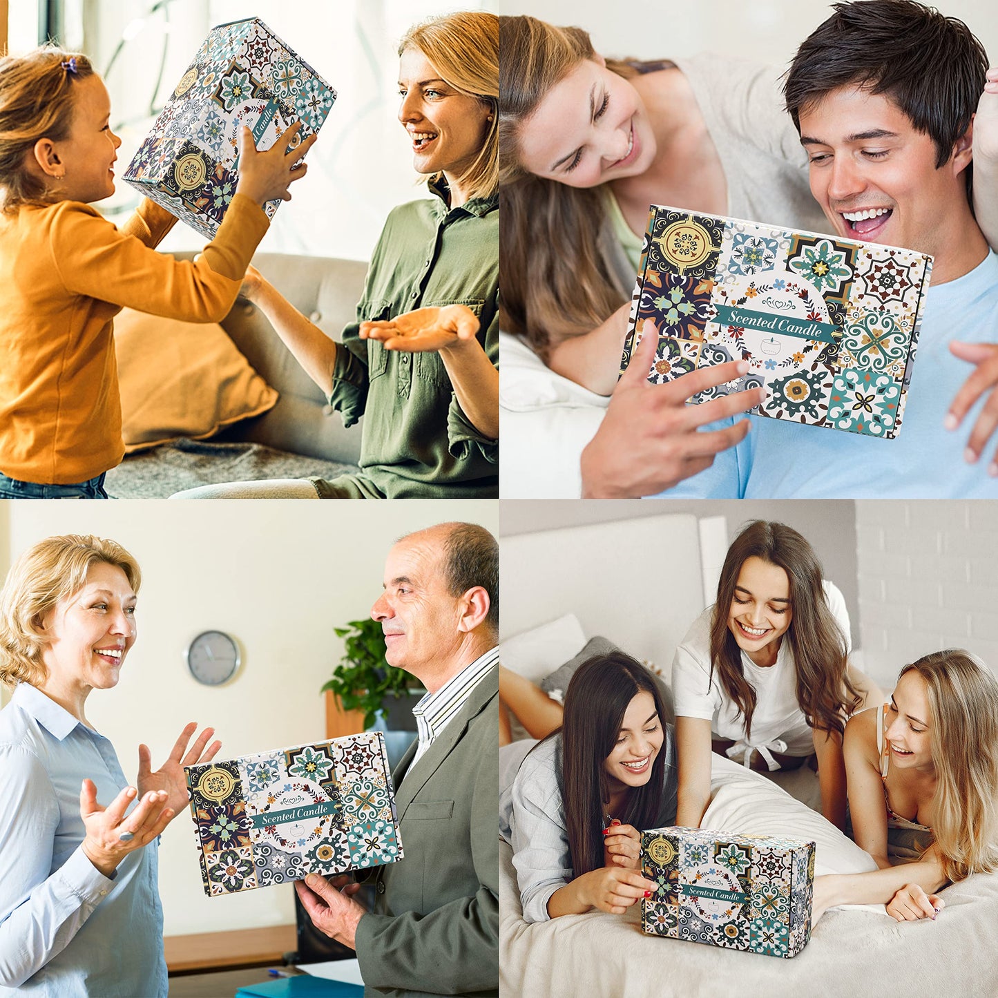 Scented Candles Gift Set,10 Pack Candles for Home Scented,250 Hour Long Lasting Soy Candle with Two Coasters, Birthday Gifts for Women, Aromatherapy Candle for Stress Relief, Relaxation, Bath, Yoga