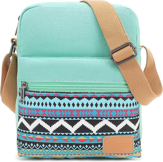 Leaper Girls Crossbody Purses for Kids 2 PCS Cross Body Bag Women Messenger Bag Girls Canvas Bag Cross Body Purse Set