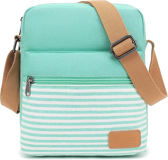 Leaper Girls Crossbody Purses for Kids 2 PCS Cross Body Bag Women Messenger Bag Girls Canvas Bag Cross Body Purse Set