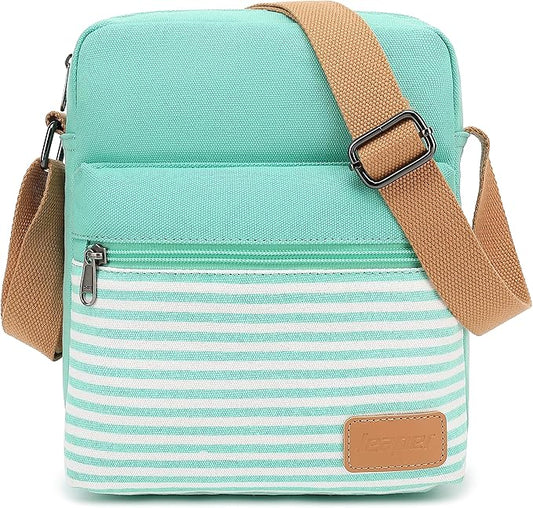 Leaper Girls Crossbody Purses for Kids 2 PCS Cross Body Bag Women Messenger Bag Girls Canvas Bag Cross Body Purse Set