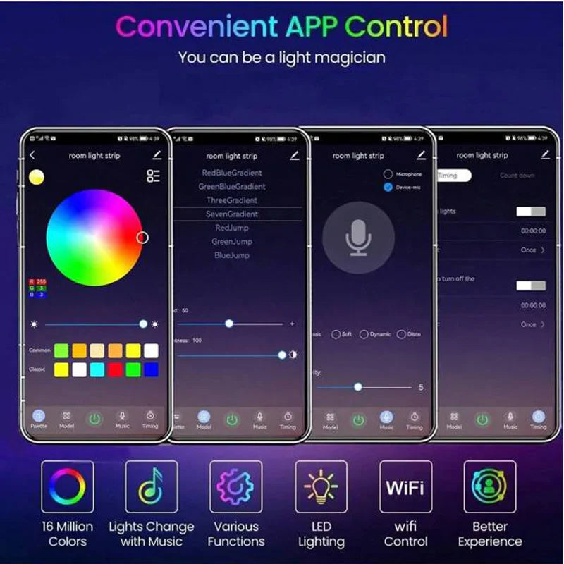 RGB Bluetooth LED Strip Lights