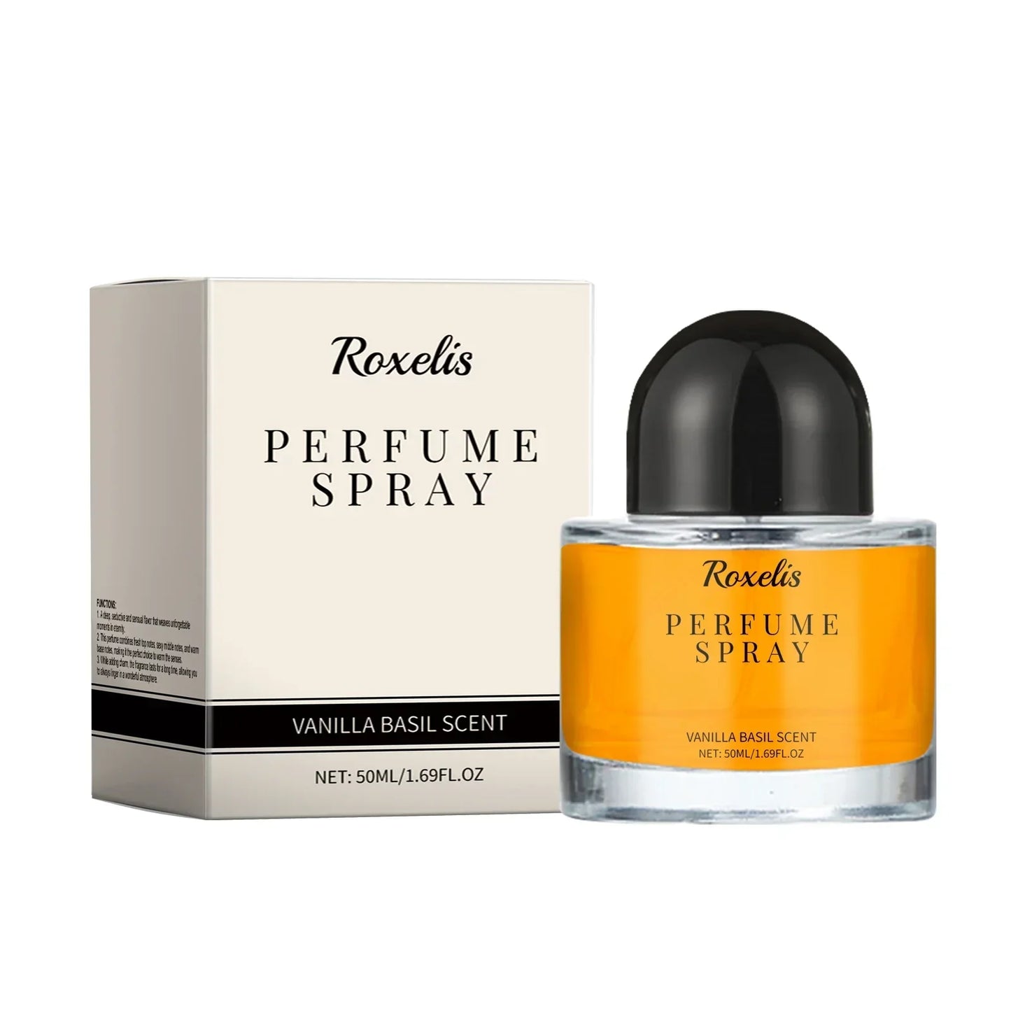 Roxelis Vanilla Basil Perfume – Floral & Lasting