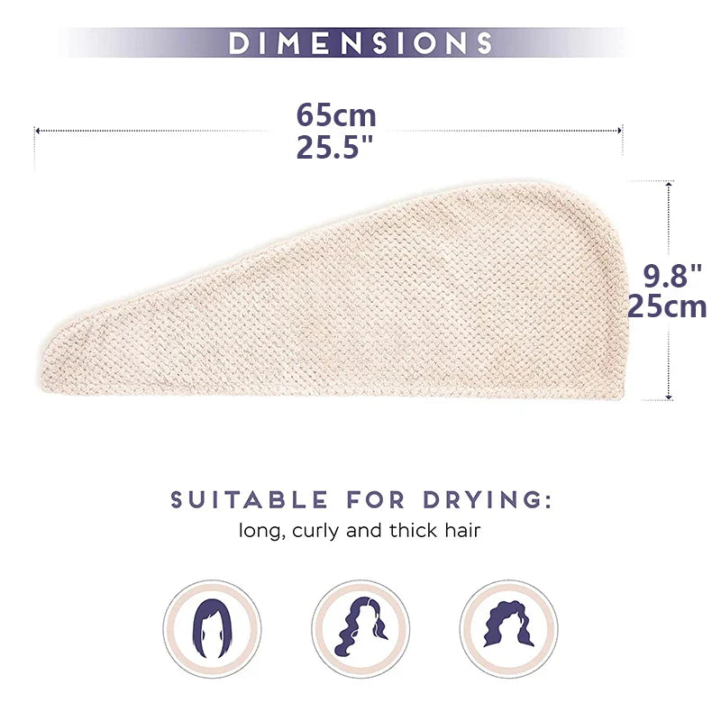 SoftDry Solid Hair Towel